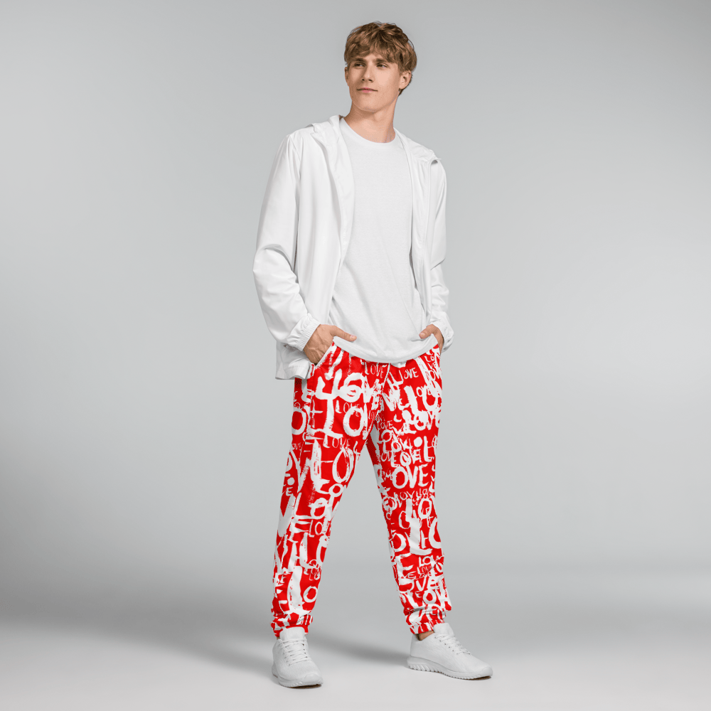 The Love Tracker (Red Edition) – Unisex Track Pants apparel