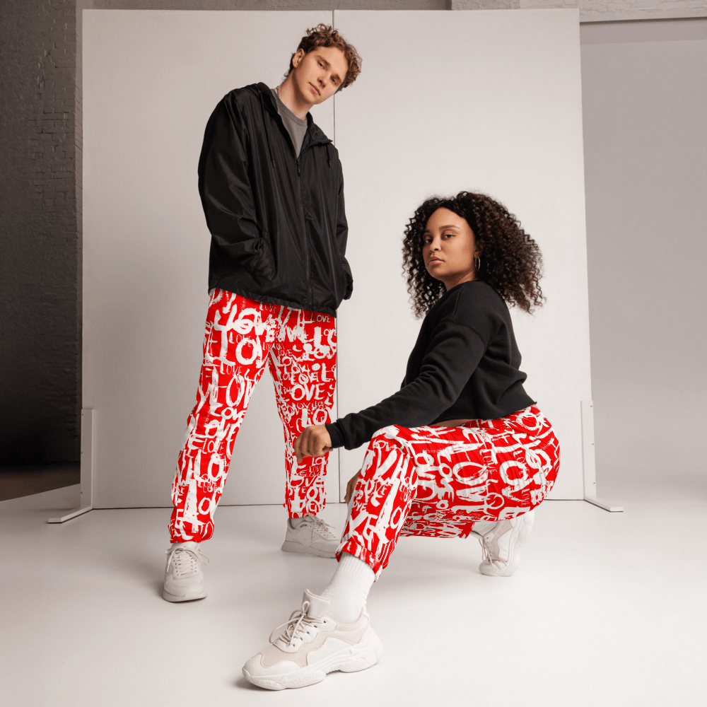The Love Tracker (Red Edition) – Unisex Track Pants apparel