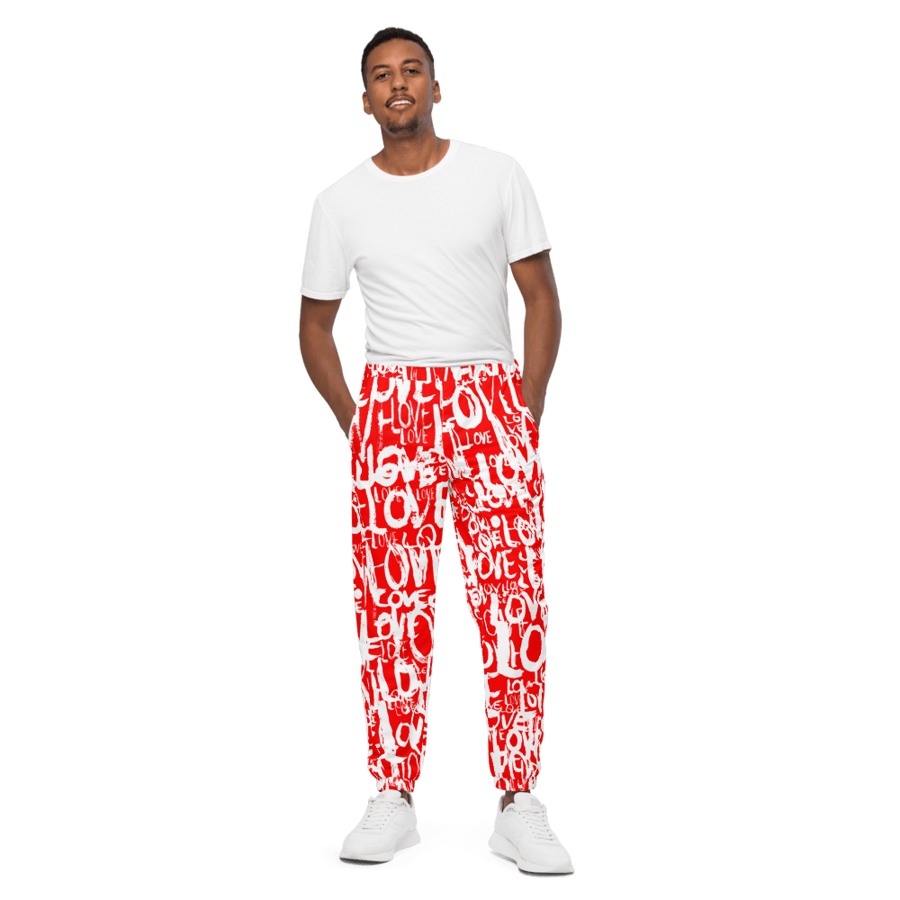 The Love Tracker (Red Edition) – Unisex Track Pants apparel