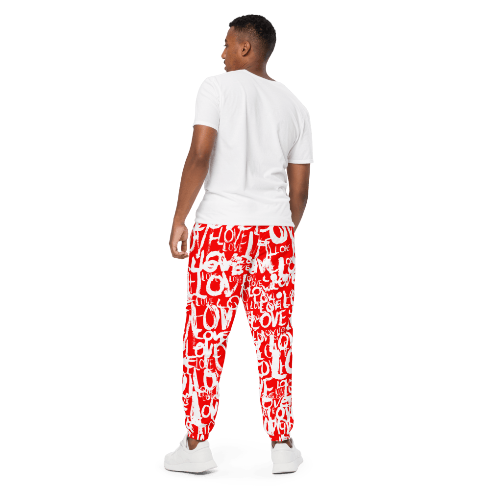 The Love Tracker (Red Edition) – Unisex Track Pants apparel