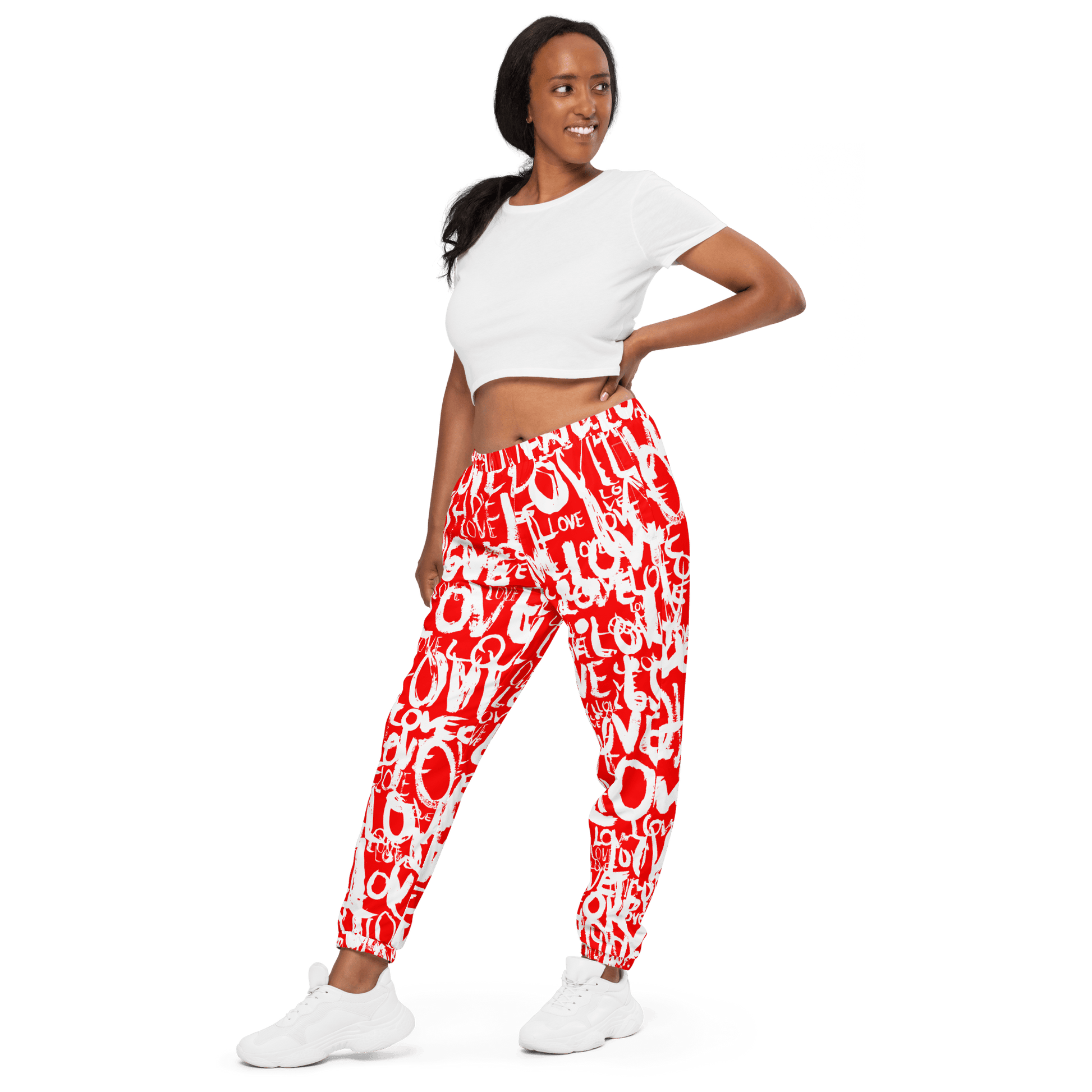 The Love Tracker (Red Edition) – Unisex Track Pants apparel