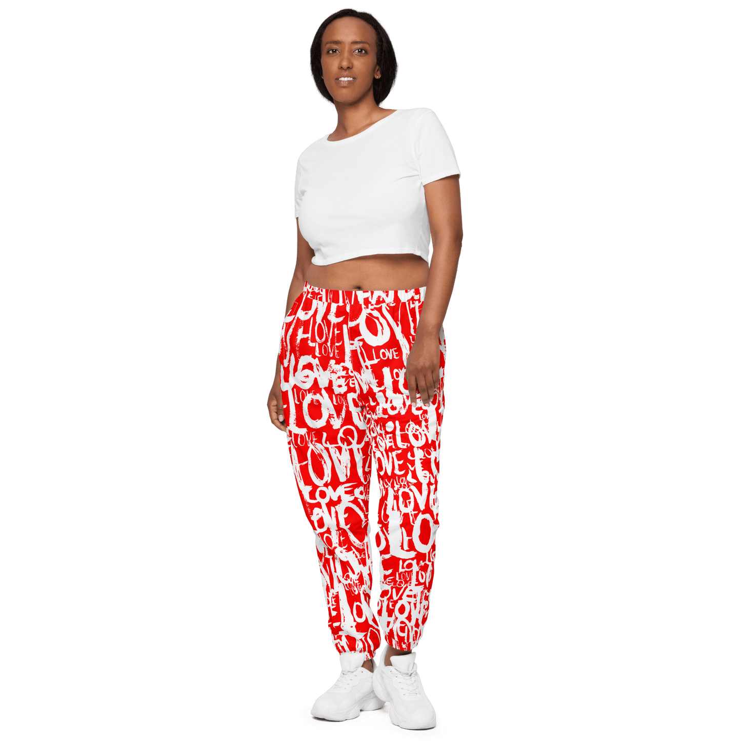The Love Tracker (Red Edition) – Unisex Track Pants apparel XS