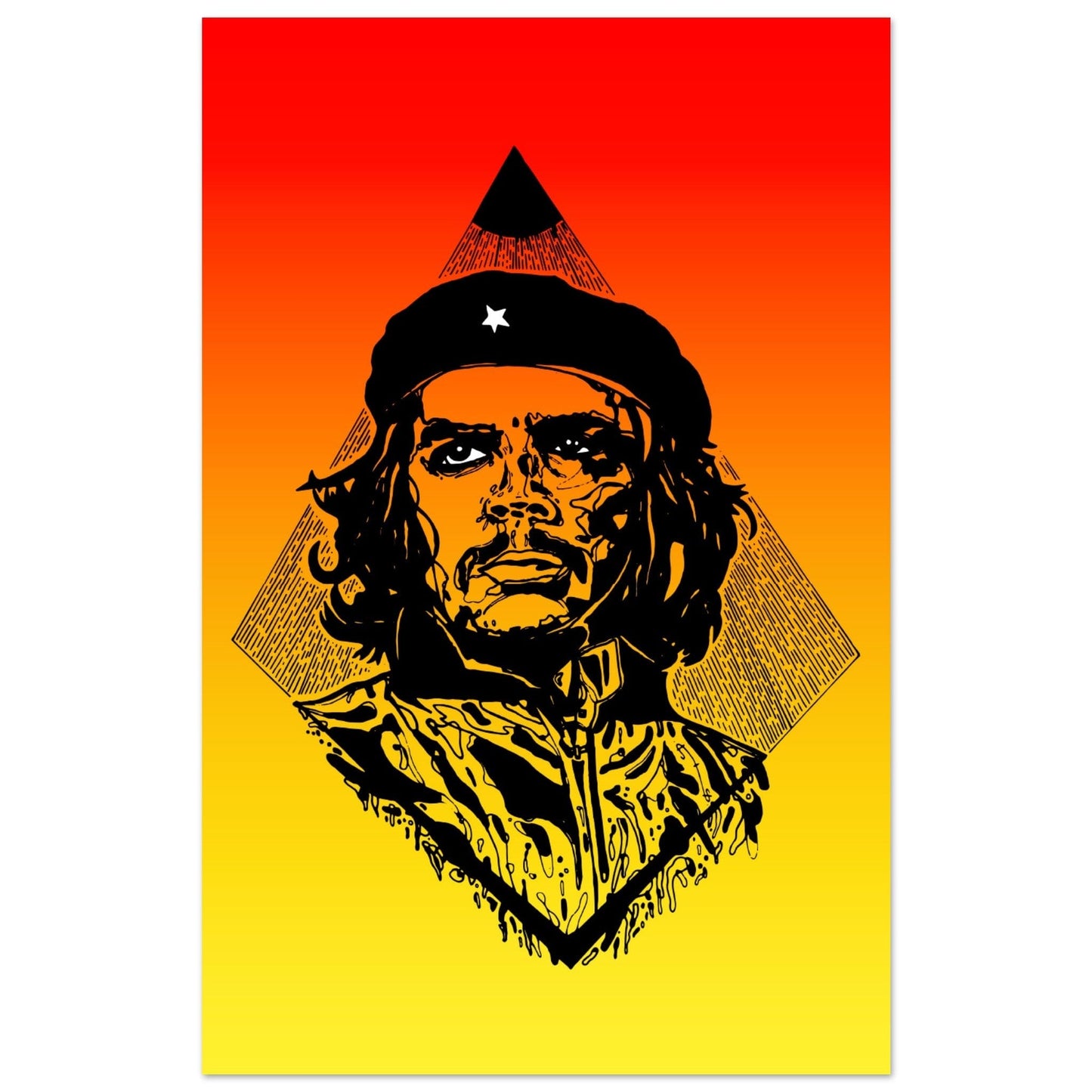 The Revolutionary - "Che" Illustration Print Print Material 28x43  cm / XL (11x17″) / Premium Semi-Glossy Paper Poster