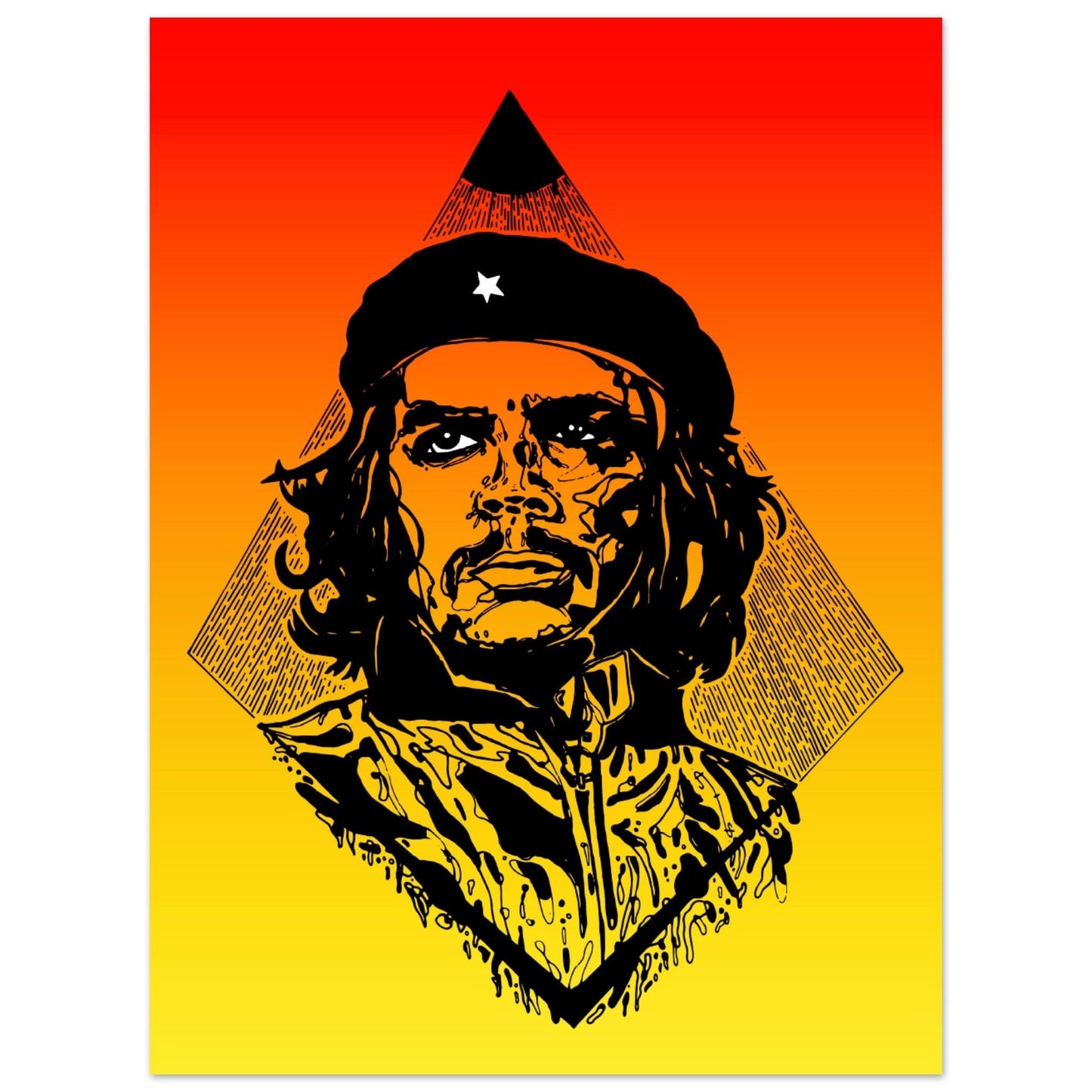 The Revolutionary - "Che" Illustration Print Print Material 45x60 cm / 18x24″ / Premium Semi-Glossy Paper Poster