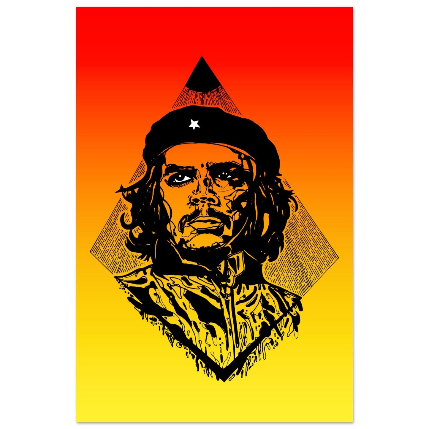 The Revolutionary - "Che" Illustration Print Print Material 60x90 cm / 24x36″ / Premium Semi-Glossy Paper Poster