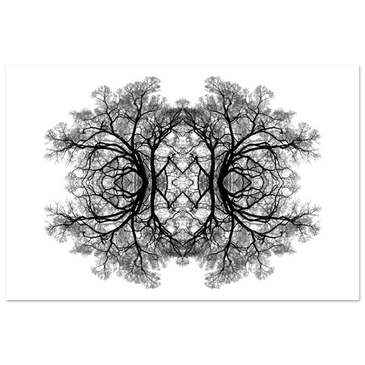 The Tree Of Life - Abstract Art Print (White Edition) Print Material 60x90 cm / 24x36″ / Premium Matte Paper Poster